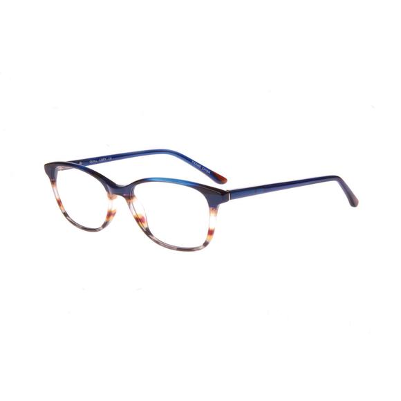 NEW Thin & Light QUILL Blue LORY Eyeglasses 52/17/140 with Case - Picture 1 of 1